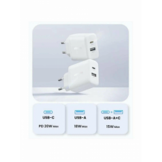 Зарядное устройство Ugreen X227 45310 20W PD Charger USB-C, USB-A
