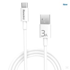 Кабель зарядки Huntkey HKCAC301200, USB A to USB-C, 1.2M, 60W, DC 4.5V-20V/3A