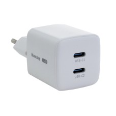 Зарядное устройство Huntkey G35 Pro, 35W, Input 100-240V~50/60Hz, Output: 5V/3A-20V1.5A, Port: 2C