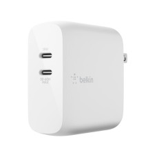 Зарядное устройство сетевое Belkin 65Вт 2хUSB-С GAN PD PPS, белый