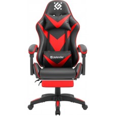 Игровое кресло Defender Minion (M) подставка под ноги, красный