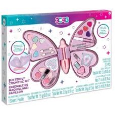 Набор детской косметики Make It Real 3C4G Butterfly Cosmetic Set: 6 клипсов для волос, 1 флакон лака