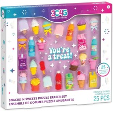 Make It Real 3C4G Snacks n' Sweets Puzzle Eraser Set