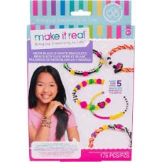 Набор для творчества Make It Real Браслеты с бусинами Retro Neon Black & White Bracelets