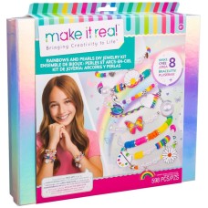 Набор для творчества Make It Real для изготовления украшений Rainbows and Pearls DIY Jewelry Kit