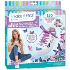Набор для творчества Make It Real Sticker Chic: Butterfly Bling