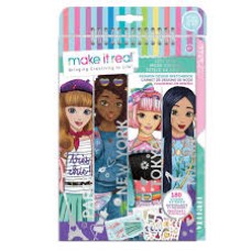 Набор для творчества Make It Real Fashion Design Sketchbook: City Style