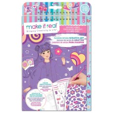 Make It Real Fashion Design Scratch Art: Groovy Vibes