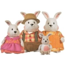 НАБОР ПЛАСТИКОВЫХ ФИГУРОК LI'L WOODZEEZ СЕМЬЯ КРОЛИКОВ 6006M