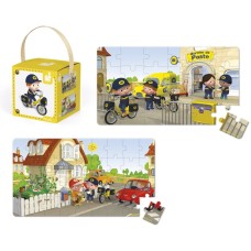 Набор из 2 пазлов Janod Велосипед Метта J02766