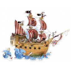 Пазл-напольный Janod Корабль пиратов 39 эл. 
