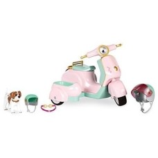 ТРАНСПОРТ ДЛЯ КУКОЛ ПЛАСТИКОВЫЙ LORI СКУТЕР С КОЛЯСКОЙ И СОБАЧКОЙ LO37034Z