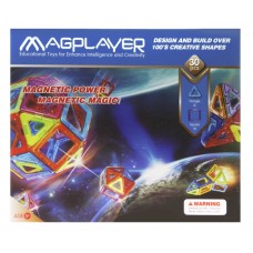 Конструктор Magplayer магнитный набор 30эл
