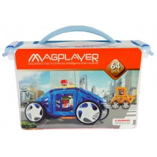 Конструктор Magplayer магнитный набор бокс 64эл