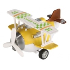 Самолет металический инерционный Same Toy Aircraft желтый SY8016AUt-1