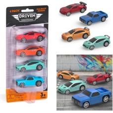 Набор машинок DRIVEN Turbocharge 4шт, блистер