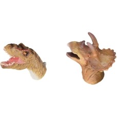 Игровой набор Same Toy Пальчиковый театр 2 ед, Тиранозавр и Трицератопс