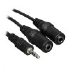 Аудиокабель Cablexpert CCA-415-5M-N, Черный Cable Audio, 3.5mm/­m - 2x3.5mm/­f, 5m, black