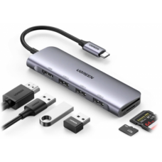 Адаптер Ugreen CM511 20956A Type C to HDMI +USB 3.0*3 + SD/TF Converter
