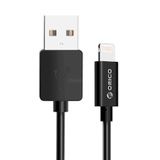 Кабель Lightning ORICO BTL-10-BK <1М, USB2.0, Black>