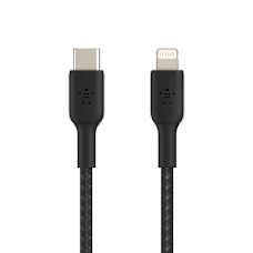 Кабель Belkin USB-С - Lightning, BRAIDED, 2m, black