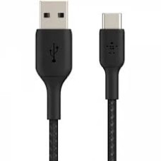 Кабель Belkin USB-A - USB-С, BRAIDED, 1m, black,