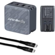 Карта видеозахвата Зарядный блок + передача данных AverMedia Core GO, Charging 100W, black GC313