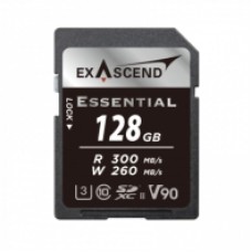 Карта памяти SD Exascend Essential, 128Gb, SDXC II, UHS-II (V90), R300/W260