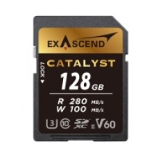Карта памяти SD Exascend Catalyst, 128Gb, SDXC II, UHS-II (V60), R280/W100