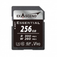 Карта памяти SD Exascend Essential, 256Gb, SDXC II, UHS-II (V90), R300/W260
