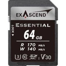 Карта памяти SD Exascend Essential, 64Gb, SDXC I, UHS-I (V30), R170/W140