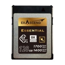 Карта памяти CFexpress Type B, 128Gb, Exascend Essential, 8K UltraHD, PCIe3.0, R1800/W1400