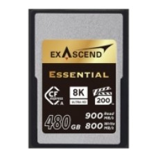 Карта памяти CFexpress Type A, 480Gb, Exascend Essential, VPG200 - 8K, PCIe3.0, R900/W800