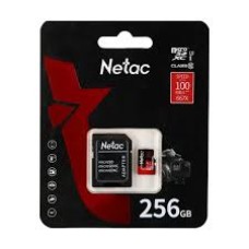 Карта памяти, Netac, NT02P500PRO-256G-R, MicroSDXC 256GB, с адаптером SD