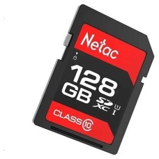 Карта памяти, Netac, NT02P600STN-128G-R, MicroSDXC 128GB