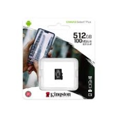 Карта памяти MicroSD, Kingston Canvas Select Plus, 512GB, SDCS2/512GB, Class 10, UHS-I, R100/W85 + SD Adapter