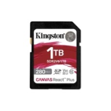Карта памяти SD, Kingston Canvas React Plus, 1Tb, SDR2V6/1TB, UHS-II, R280/W150, V60