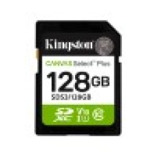 Карта памяти, Kingston, SDS3/128GB, SDXC 128GB, Canvas Select Plus, C10, UHS-I, U1, V10