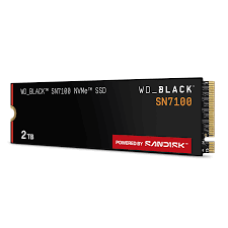 SSD POWERED BY SANDISK WD Black SN7100 1TB M.2 2280 PCIe Gen4 x4 NVMe, Read/Write: 7250/6900 MBps, IOPS 1000K/1400K, TBW: 600