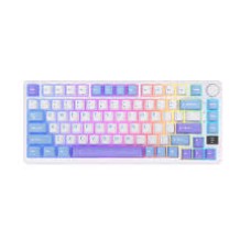 Клавиатура Royal Kludge RK-M75, mechanical, K Silver switch, 81 keys EN/RU, 2,4/BT/cable, Taro Milk