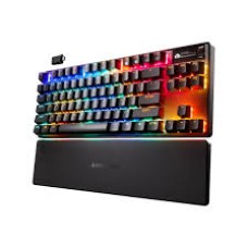 Клавиатура, Steelseries, Pro TKL WL Gen 3 US, 64871, Игровая, Механические клавиши, USB, Подсветка RGB, Размер: 129*355*42 мм., Анг/Рус, Чёрный