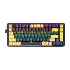 Уц. Клавиатура USB, Redragon Elf  RU, фиолетовый/­желтый, вскрыта упаковка KeyBoard wireless, purple/­yellow, (71664)