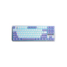 Клавиатура AULA F75, mechanical, Ice Vein switch, 80 keys EN/RU, 2.4/BT/cable, Blue-white-purple