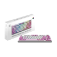 Игровая Клавиатура MSI FORGE GK600 TKL W VIOLET RU, Механическая/WIFI/BT/USB2.0/RGB/83кл./1.8м Белая