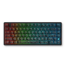 Клавиатура MCHOSE Jet 75 E-sport, Black Topographic, Kailh Magnetic God Switch, 80keys, EN, Wired