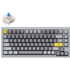 Клавиатура Keychron Q1-N2 Grey Knob Blue Switch RGB Hot-Swap Gateron G pro Mechanical