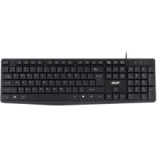 Клавиатура USB, Acer OKW121, Черный KeyBoard 104 buttons, rus/­lat, black