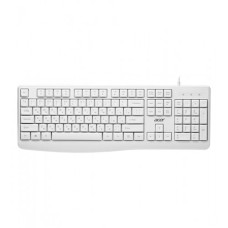 Клавиатура USB, Acer OKW301, Белый KeyBoard 104 buttons, rus/­lat, White