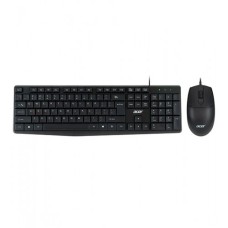 Клавиатура и мышь, USB, Acer OMW141 KeyBoard + mouse, 1.5 Cable, rus/­lat, black