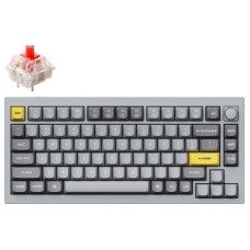Клавиатура Keychron Q1-N1 Grey Knob Red Switch RGB Hot-Swap Gateron G pro Mechanical